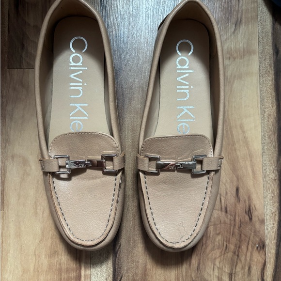 Calvin Klein Beige Loafers for Women - Picture 1 of 5
